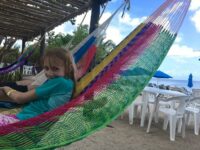 having fun in the hammocks at playa uvas