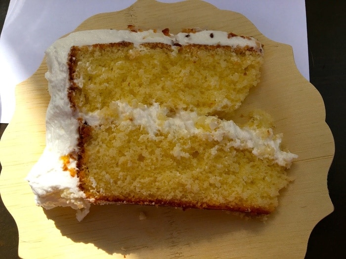 Coconut cake from the the bridge trading post