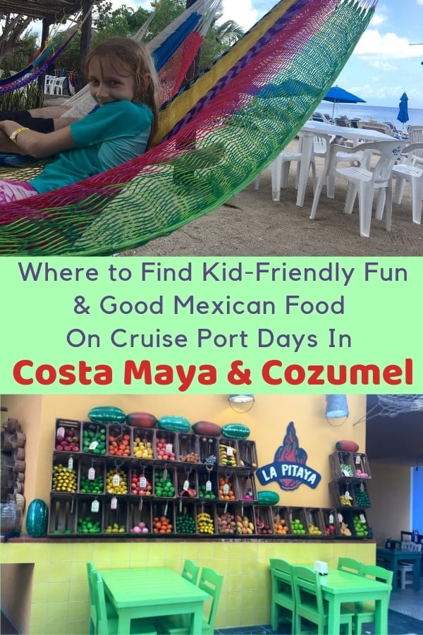 Cozumel and costa maya are two mexico ports in the western caribbean. Here is the lowdown on nearby beaches, good lunch spots, and things to do with kids on a one-day stop. #cozumel #costamaya #cruise #port #mexico #thingstodo #kids