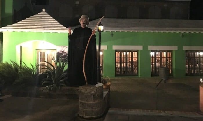 Our ghostly tour guide