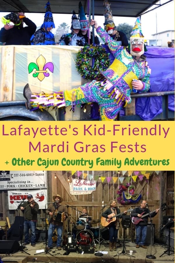 You'll find plenty of family friendly mardi gras activities in and around lafayette, la. It's also a great base for exploring cajun culture with kids. #lafayette #louisiana #mardigras #cajun #culture #acadiana #kids #travel