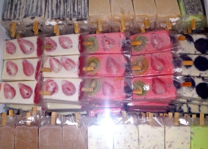 Colorful paletas in cozumel