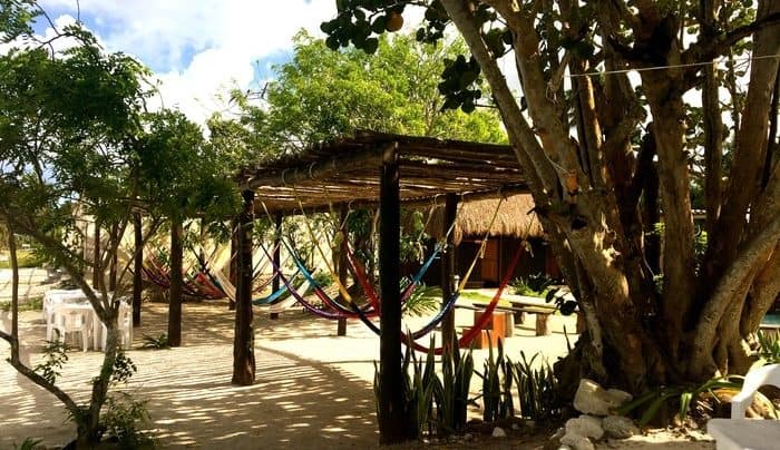 Hammocks at playa uvas
