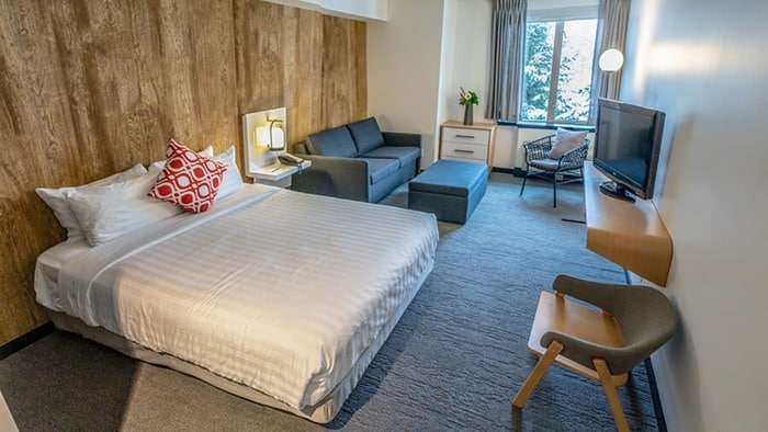 A refurbished room at aava whistler