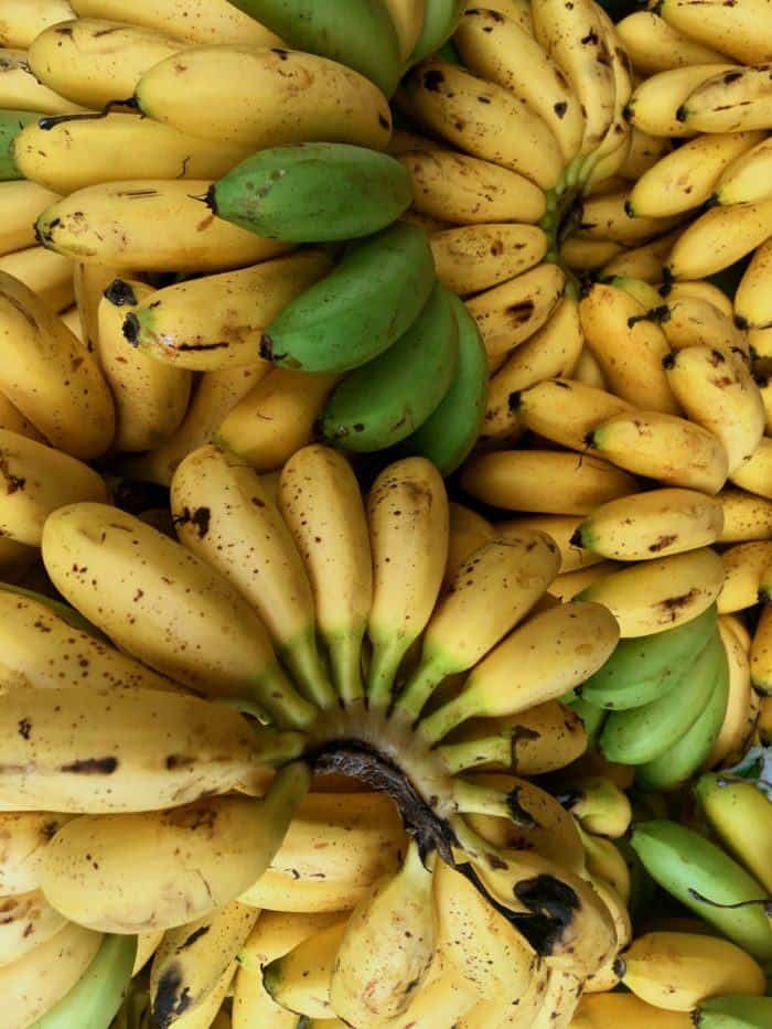 Sweet finger-sized bananas