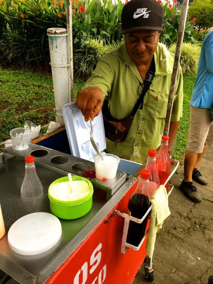 A copo is mostly shaved ice