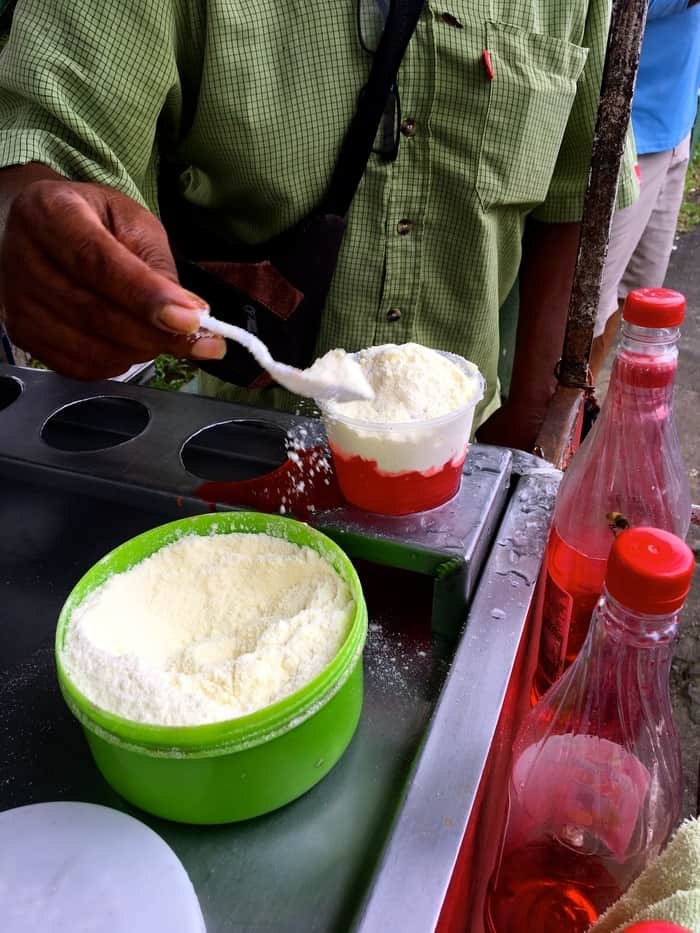 A copo starts out with powdered milk