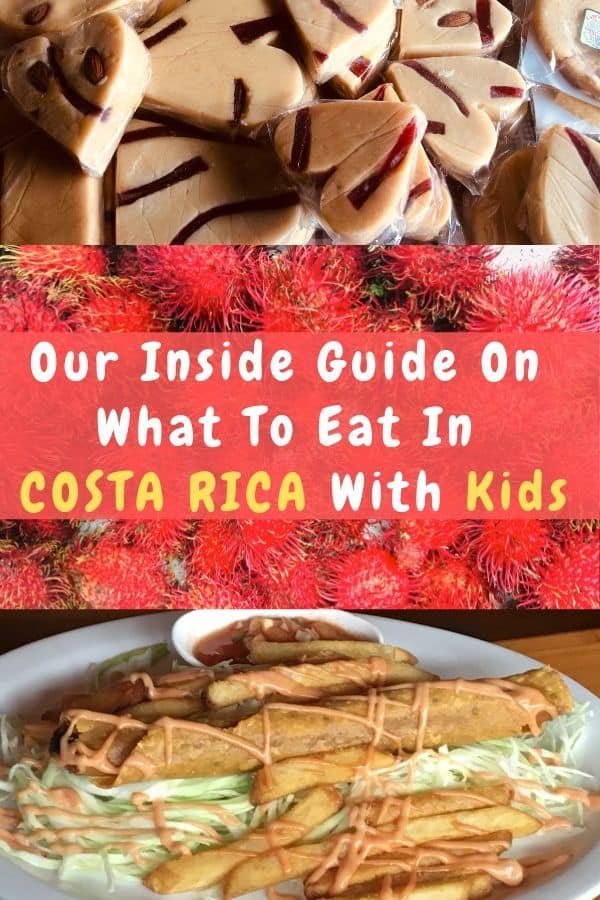 Costa rica has main dishes like rice, beans and tacos that kids will eat and desserts like shaved ice and fresh-fruit paletas and batidos that they'll love. Here are the can't miss food experiences for your costa rica family vacation. #costarica #vacation #travel #kids #eat #food #dessert