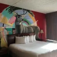 one of the artist rooms at the Nativo Lodge in Albuquerque