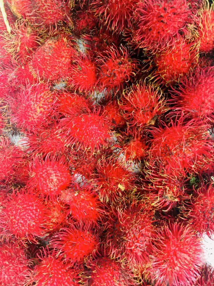 Red rambutans