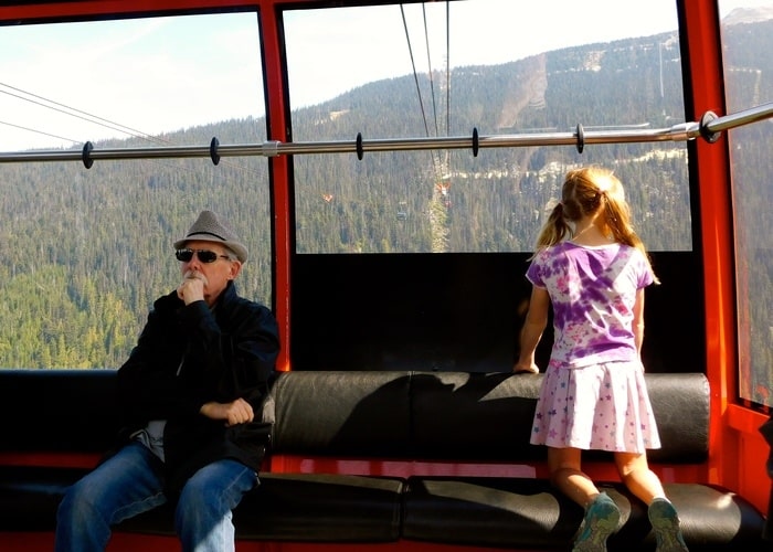 The peak to peak tram is not crowded in summer and the views are great