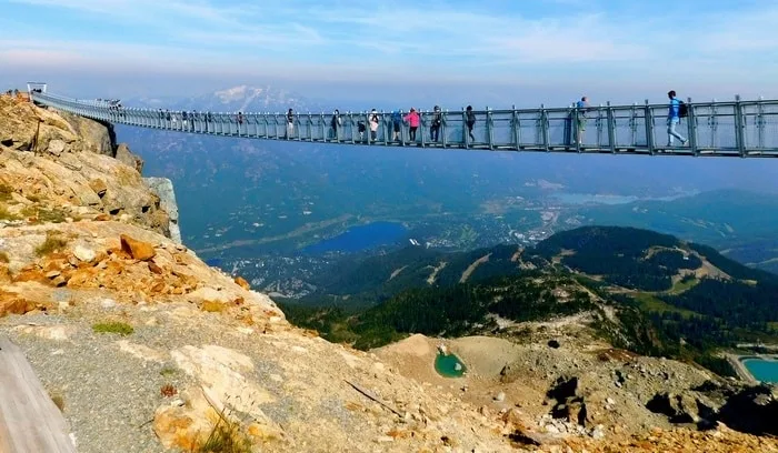 whistler's suspension bridge is not for the vertiginous