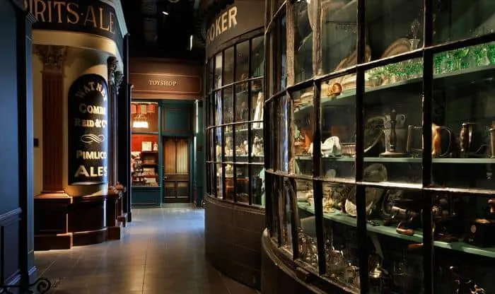 a victorian shopping street at the museum of london