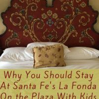 La fonda santa fe is a remarkable hotel with a pool and an amazing native american art collection. And it sits right in the middle of old town. Read more about why our family loved it. #hotel #lafonda #santafe #newmexico #families