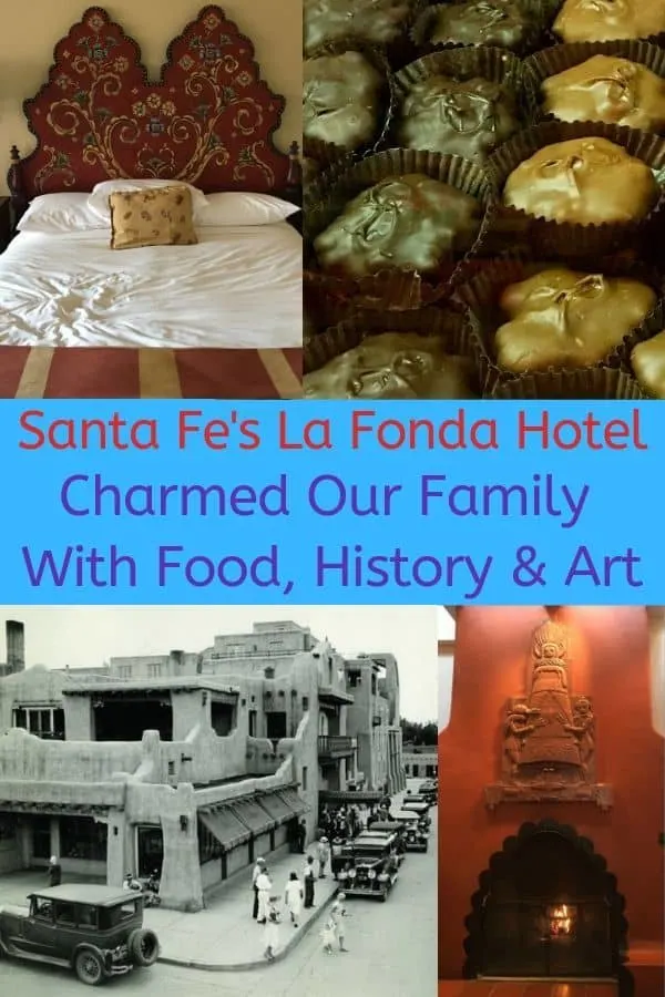 la fonda on the plaza in santa fe is a charming historic hotel in the center of old town with a pool and a great restaurant. it's a surprisingly perfect fit for families. #hotel #review #lafonda #santafe #newmexico #kids