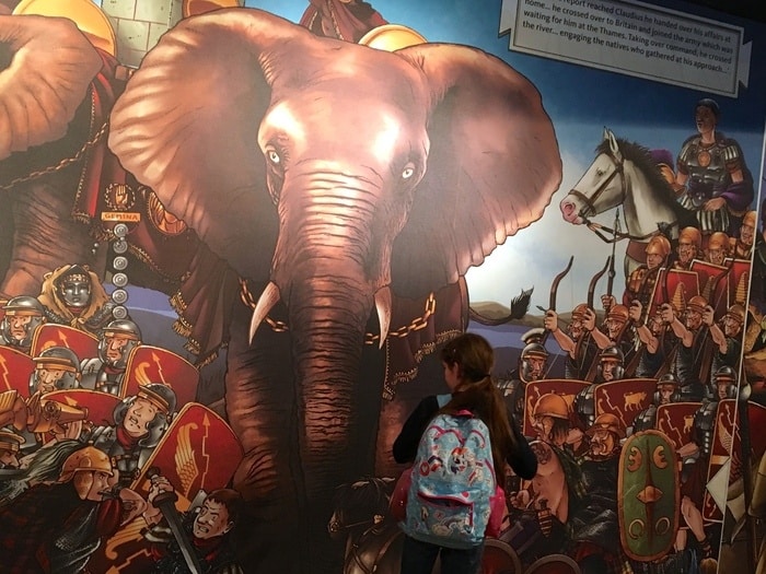 A mural of roman conquest of londinium