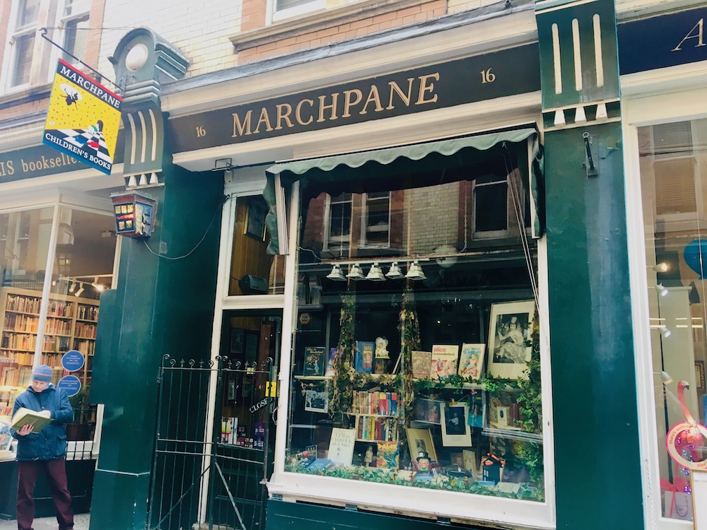 Marchpane children's books is one of many unique shops in cecil court, near leicester square in london.