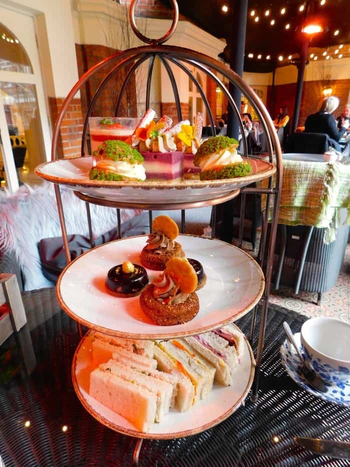 Sweets and savories for afternoon tea at st. Ermine's in london