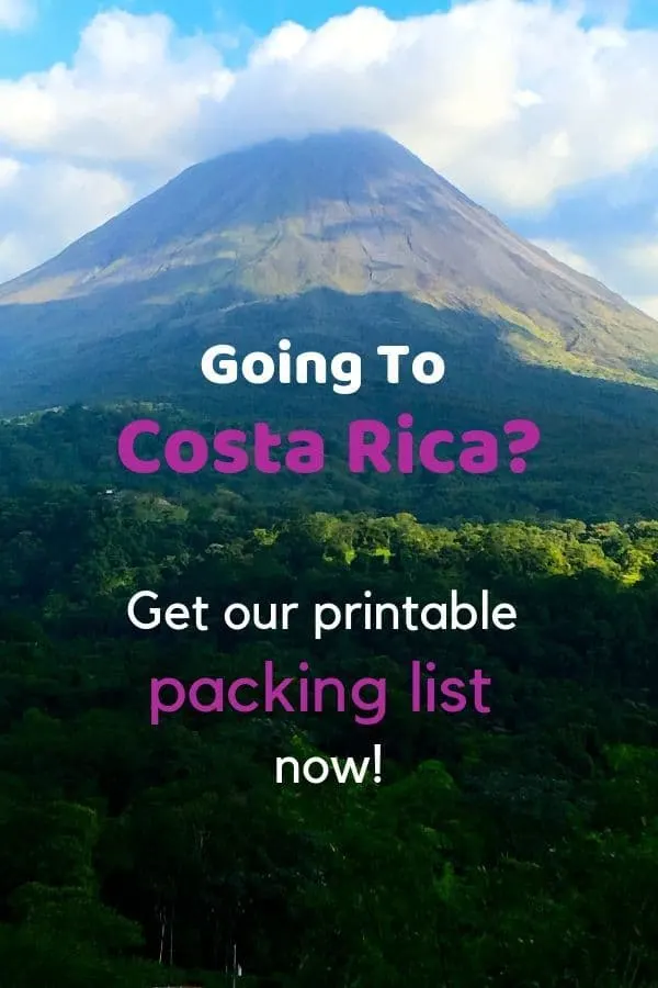 here are 22 items you absolutely need when for your vacation to costa rica. there are extra tips for what to bring with kids and a printable packing list so you don't forget anythings. #costarica #vacation #planning #packinglist #kids #tips #whattobring