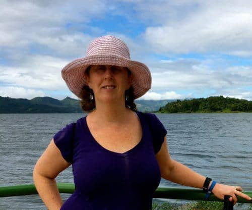 Me and my wallaroo scrunchie hat in costa rica