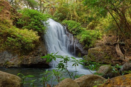 Wear swim shorts and sport sandals and bring a filtering water bottle when you hike to waterfalls