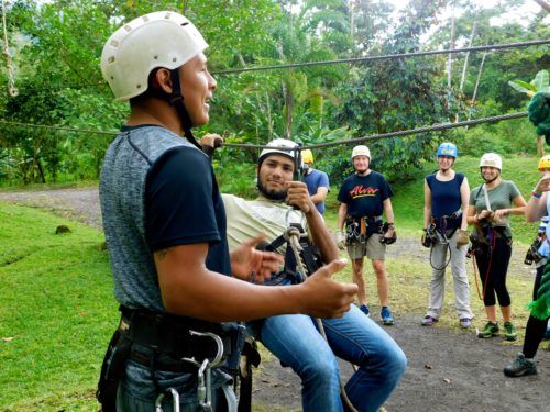 You need closed toe shoes for zip lining in costa rica