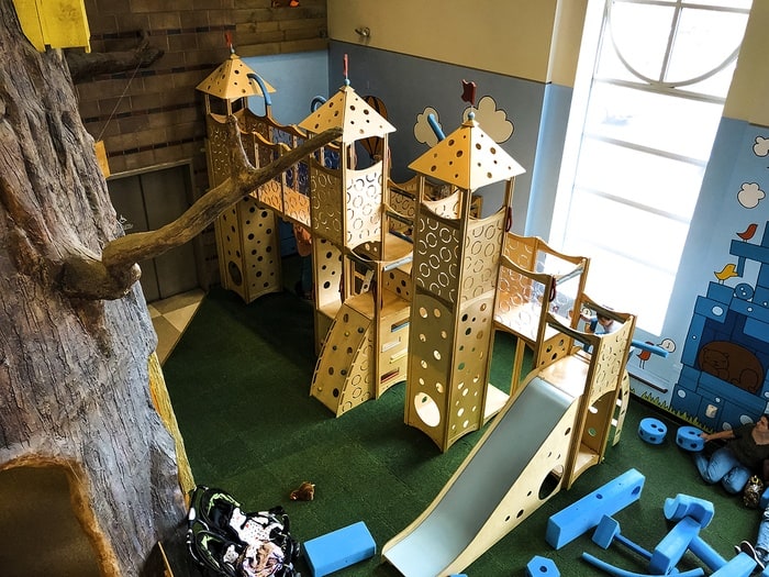 spend a rainy day climbing around the children's museum in portland, maine