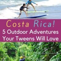 Costa rica is ideal for tweens who are beginning to want more adventure in their vacation. Here are 5 awesome outdoor things to do with them. #costarica #tweens #adventuretravel #inspiration #crfamilyholidays #kids #vacation
