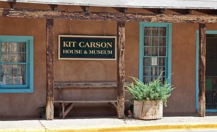 Outside of kit carson's house