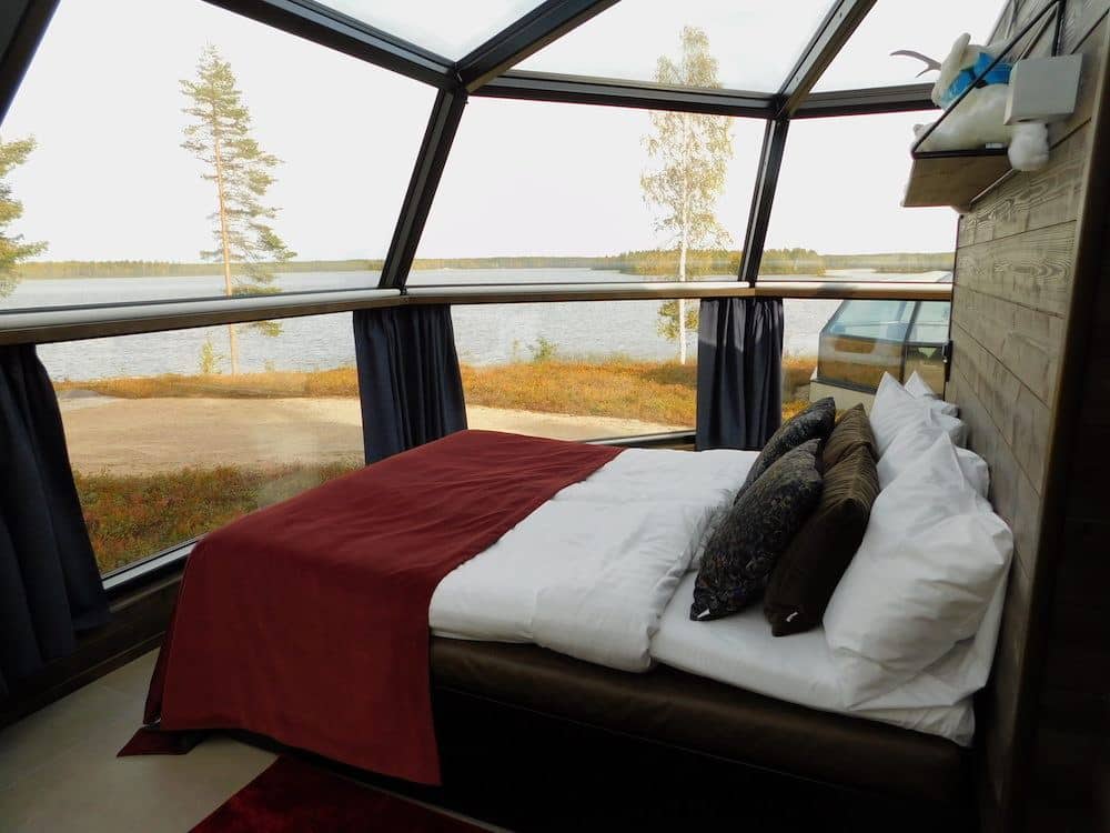 see the aurora borealis from bed in these finland igloos.