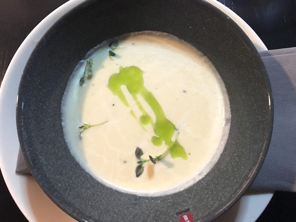 Jerusalem artichoke soup in rovaniemi