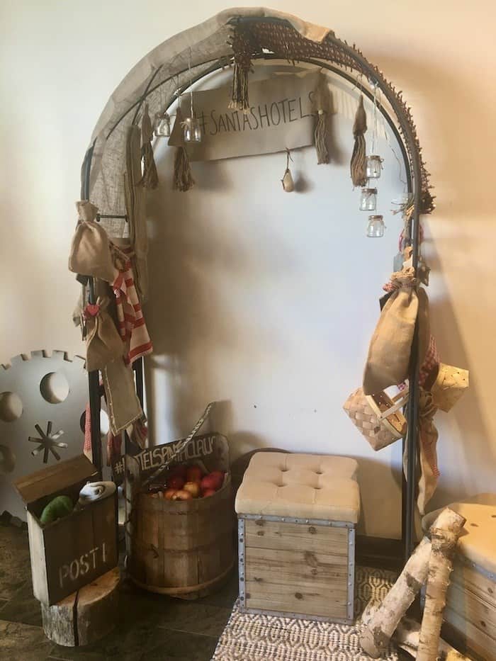 The hotel santa claus is charming inside year-round