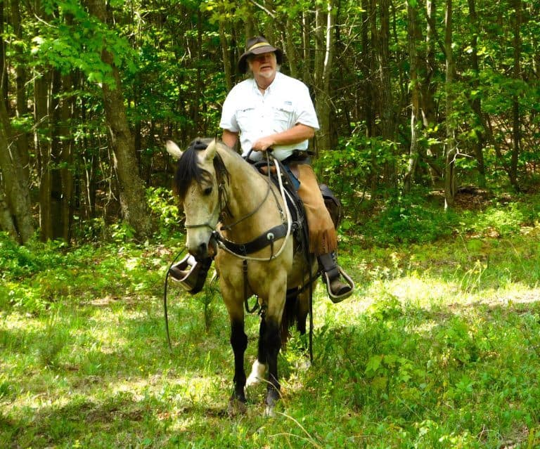 The owner of north mountain outfitters learned his way with horses out west.