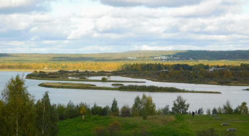 Fall scenery outside of rovaniemi, finland