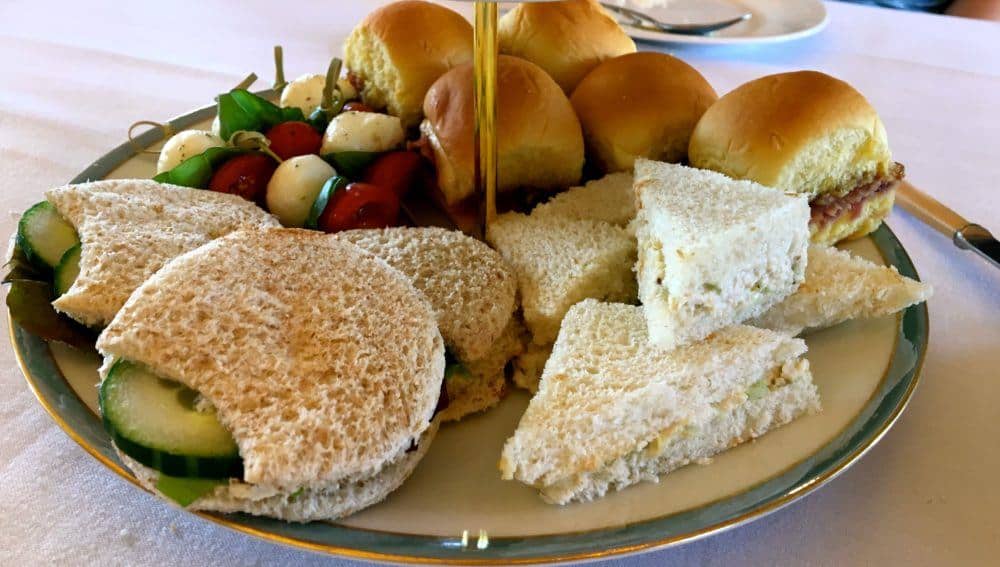 Tea sandwiches at the meadowcroft inn