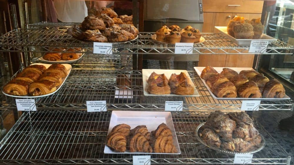 Croissants and pastries from reunion patisserie