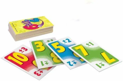 7 ate 9 is a variation on uno that uses arithmetic skills