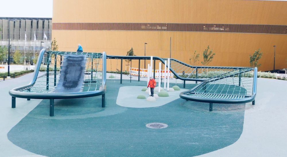 The adventure play area at oodi library