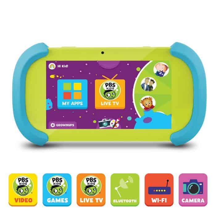 The pbs kids tablet is a parent pleaser with its apps, games and videos that feature favorite characters.
