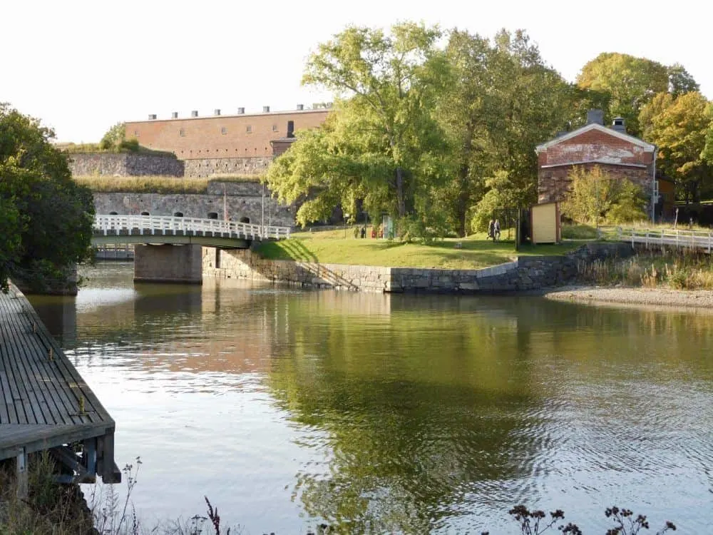 a bridge to the 18th century fortress on suomelinna island