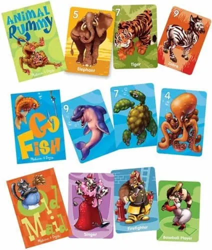 3 classic card games from melissaq & doug