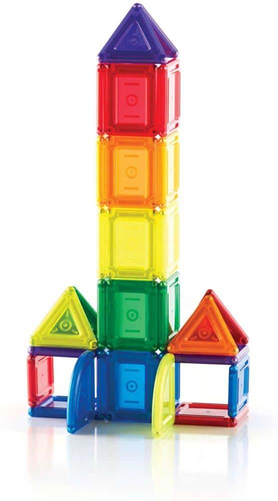 powerclix are magnetic building toys that come in 3 shapes that kids can use to buildin 3 dimensions
