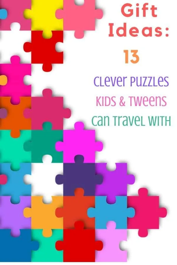 puzzles are an easy way to keep kids occupied and pass the time. here are 12 puzzles for kids and tweens that can travel with you. 