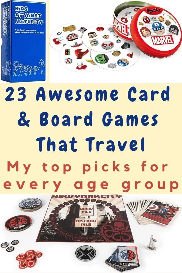 from classic card games and board games to innovative strategy games, here are 23 awesome games that travel, with picks for kids of every age. 