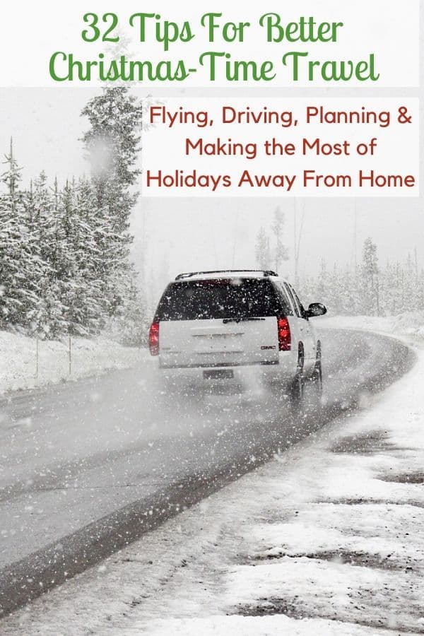 19 tips and tricks for traveling with kids over the thanksgiving or christmas holidays. how to pack, and keep your cool while flying, driving and spending a lot of time with your relatives. 