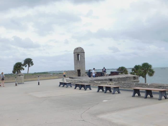 One of the towers at the castillo de san marco