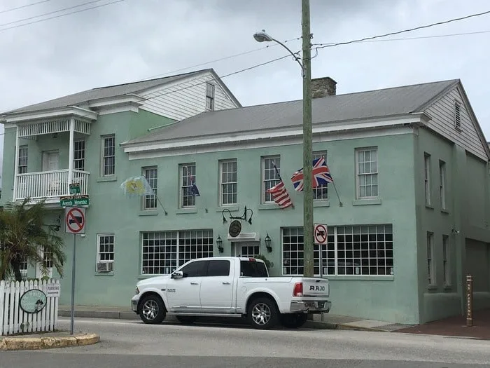 bright caribbean colors are part of the colonial landscape in st. augustine.