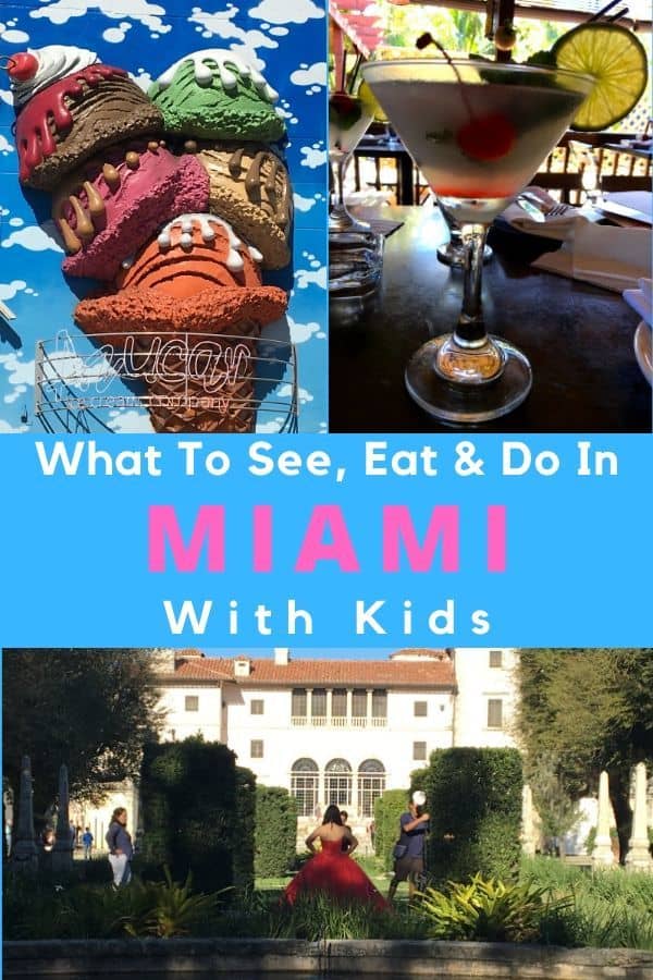 Here are 5 things to do in miami, florida with kids and tweens. They'll give you a good taste of this colorful beach city in a weekend. Perfect for a pre-cruise visit. #miami #florida #kids #beach #thingstodo #vacation #family #food #tours #wynwood #cruiseport