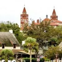 St. Augustine's skyline includes colonial roofs and gilded-age Spanish-style towers.