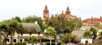 St. Augustine's skyline includes colonial roofs and gilded-age spanish-style towers.